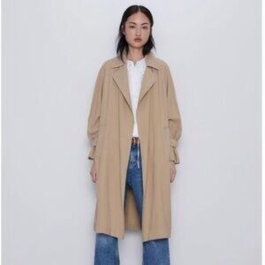 Zara Classic Beige Women's Trench Coat